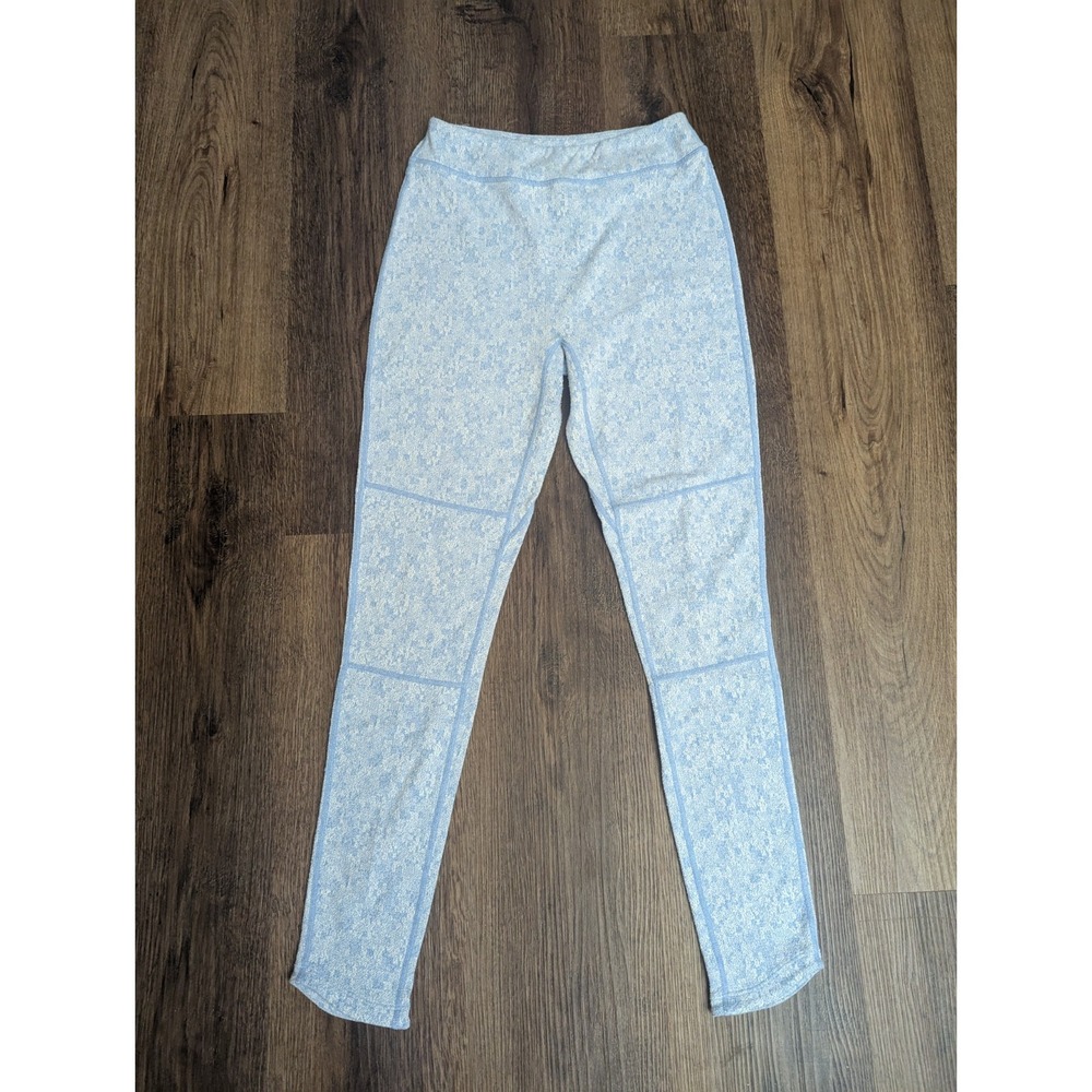 Gymshark Leggings Womens‎ M Fleur Texture High Rise Malibu Blue Dry Stretch